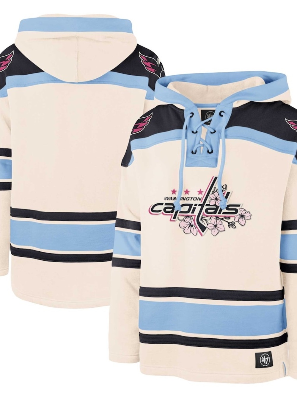 Washington Capitals '47 Cherry Blossom Lacer Pullover Hoodie